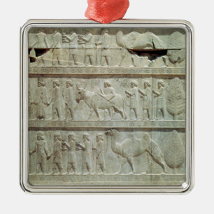 the relief frieze on the East stairway Metal Tree Decoration