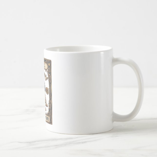 The Remote Worker Tarot Card Coffee Mug | Funny WF (Right)