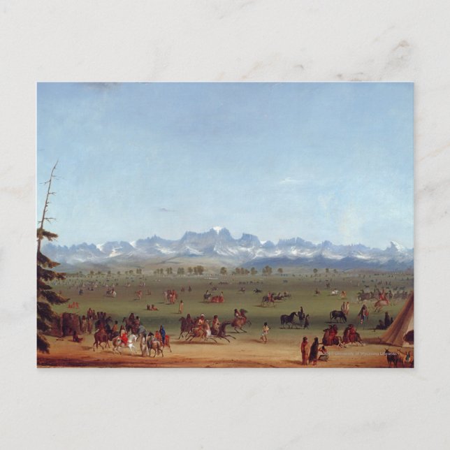 The Rendezvous Near Green River Postcard (Front)
