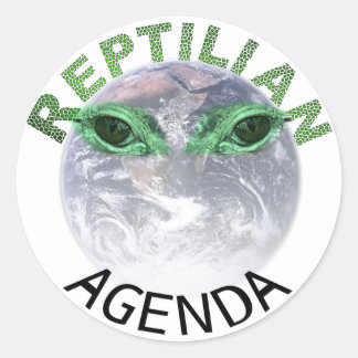 The Reptilian Agenda Classic Round Sticker