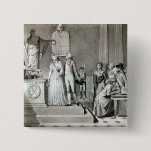 The Republican Marriage 15 Cm Square Badge