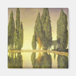 "The Reservoir...", by Maxfield Parrish Magnet