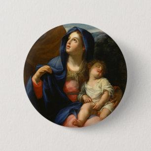 The Rest on the Flight into Egypt 6 Cm Round Badge