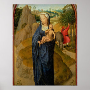 The Rest on the Flight into Egypt (oil on panel) Poster