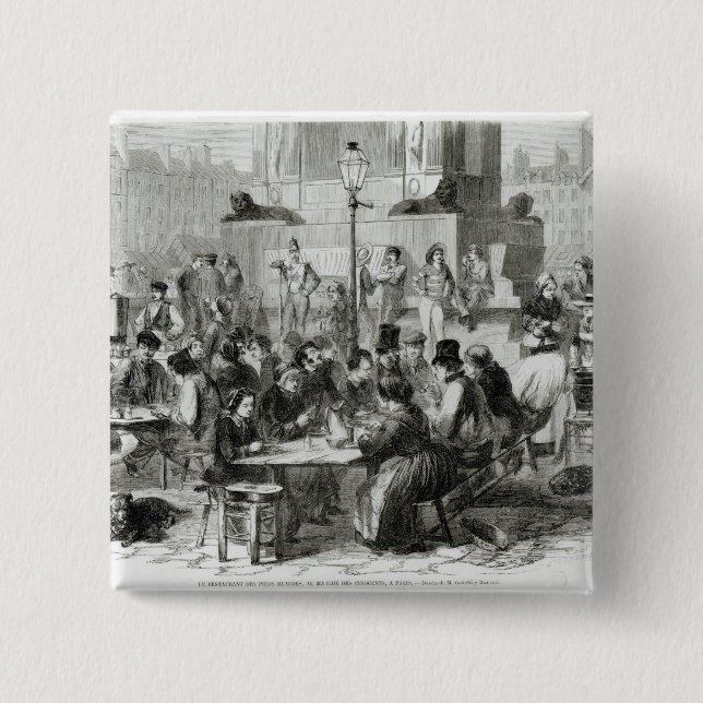 The Restaurant of wet feet 15 Cm Square Badge (Front)