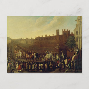 The Restoration of Charles II at Whitehall Postcard