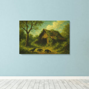 The Restoration: Summer Bloom on the Frontier Canvas Print