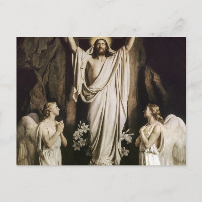 The Resurrection by Carl Bloch Postcard (Front)