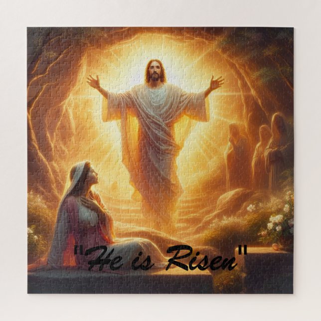 The Resurrection Light: Jesus Christ Rises Jigsaw Puzzle (Vertical)