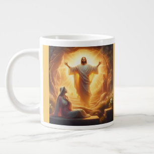 The Resurrection Light: Jesus Christ Rises Large Coffee Mug