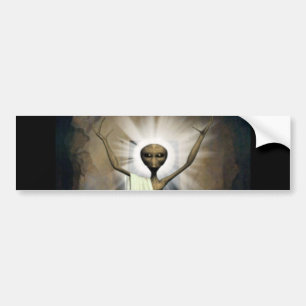 The Resurrection Of Alien Jesus Bumper Sticker