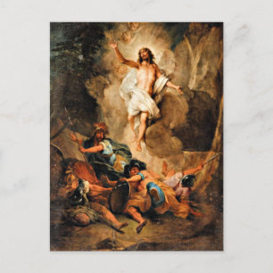 The Resurrection of Christ, fine art, Invitation Postcard