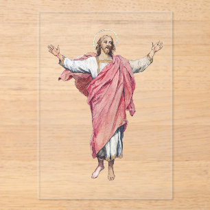 The Resurrection of Christ Sacred Masterpiece  Acrylic Invitations