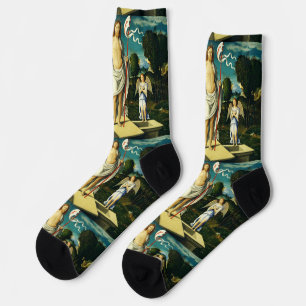 The Resurrection of Jesus by Girolamo da Santacroc Socks