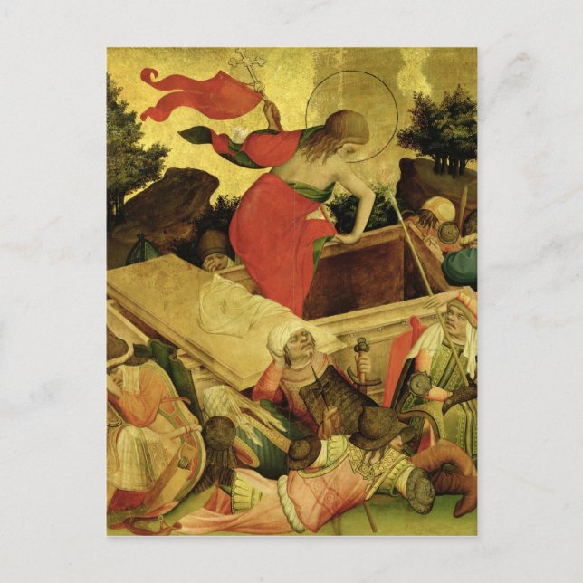 The Resurrection, panel from St. Thomas Altar Postcard (Front)