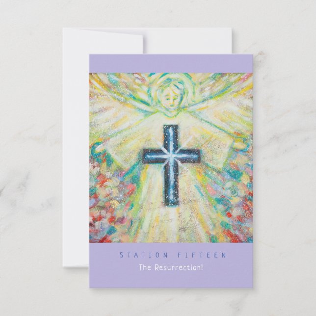 The Resurrection Prayer Card (Front)