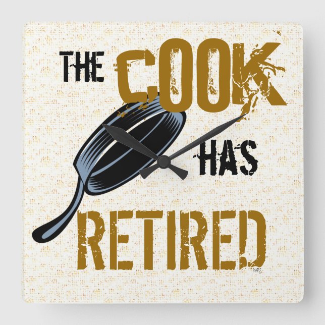 The Retired Cook Wall Clock (Front)