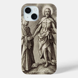 The Retreen Christ stands on a hill  iPhone 15 Case