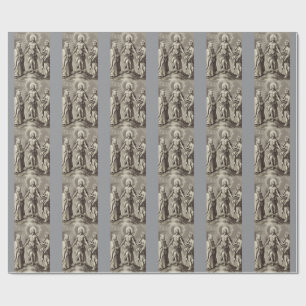 The Retreen Christ stands on a hill  Wrapping Paper