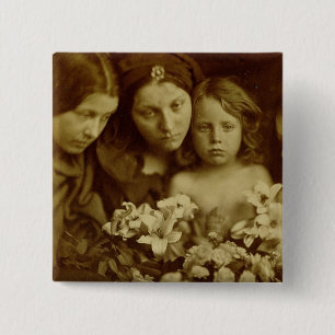 The Return after Three Days, c.1865 (sepia photo) 15 Cm Square Badge