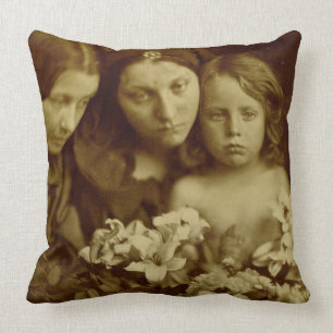 The Return after Three Days, c.1865 (sepia photo) Cushion