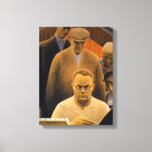 The Return from Bohemia by Grant Wood Canvas Print