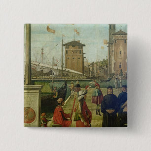 The Return of the Ambassadors, from the St. Ursula 15 Cm Square Badge