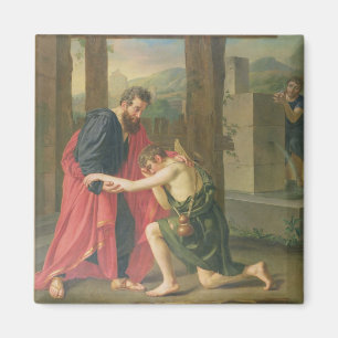 The Return of the Prodigal Son, 1823 (oil in canva Magnet