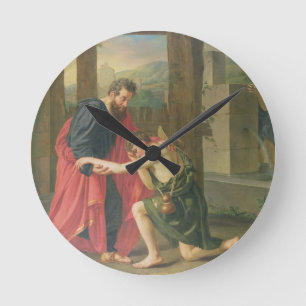 The Return of the Prodigal Son, 1823 (oil in canva Round Clock