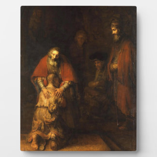 The Return of the Prodigal Son Painting Rembrant Plaque