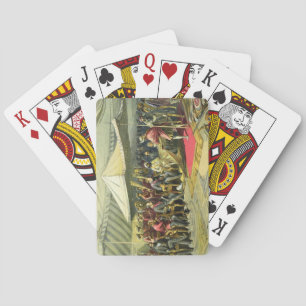 The Return Visit of the Viceroy to the Maharajah o Playing Cards
