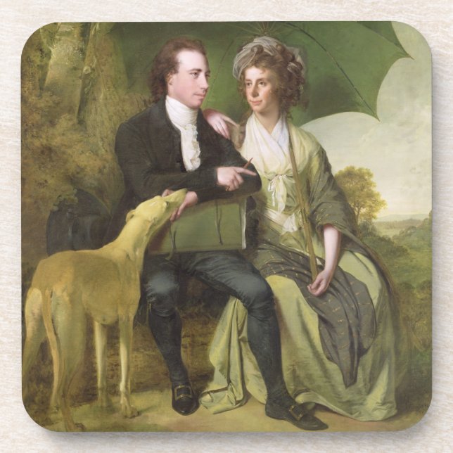 The Rev. and Mrs Thomas Gisborne, of Yoxhall Lodge Coaster (Front)