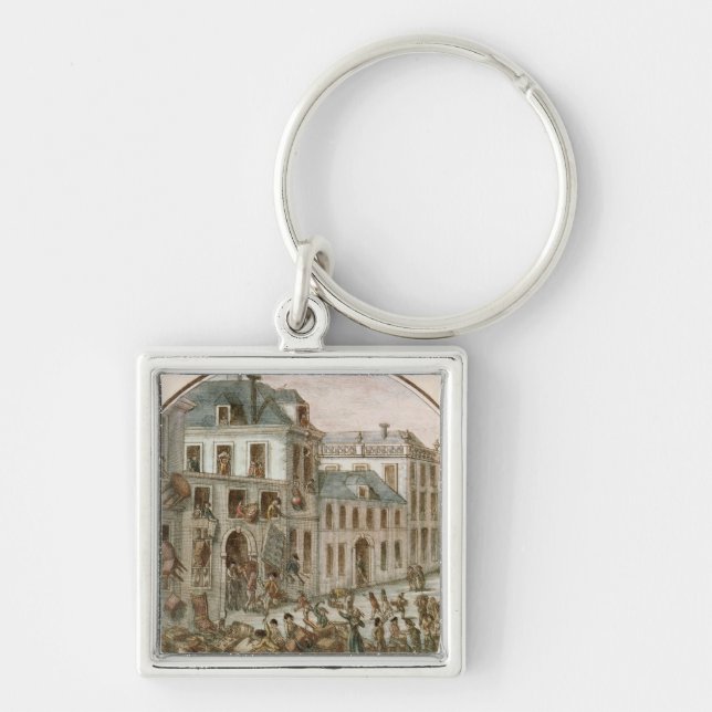 The Reveillon Riot of April, 1789 Key Ring (Front)