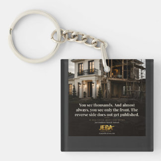 The Reverse Side Book Quote Key Ring