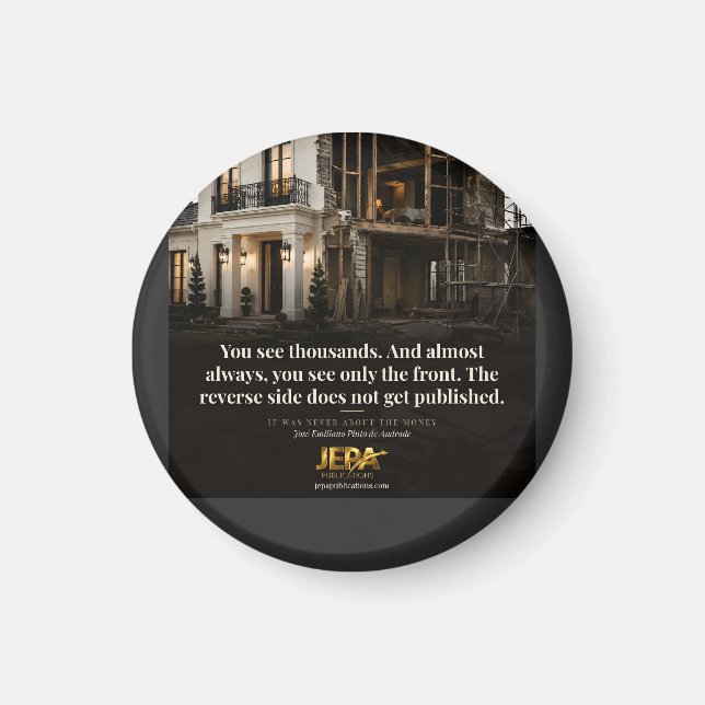 The Reverse Side Book Quote Magnet (Front)