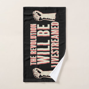 The Revolution Will Be Livestreamed Hand Towel