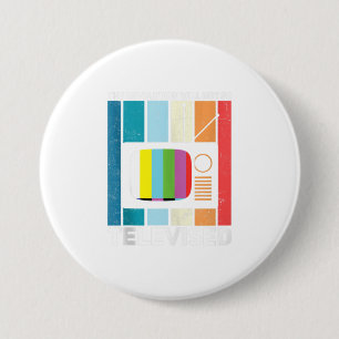 The Revolution Will Not Be Televised Black L 7.5 Cm Round Badge