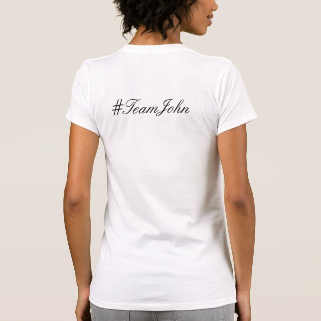 The Revolutionary Author T-Shirt #TeamJohn (Back)