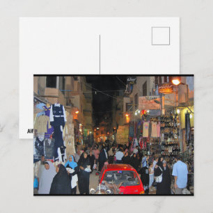 The Rhythm of Luxor Market Postcard