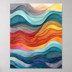 The Rhythmic Convergence of Fluid Stratification Poster