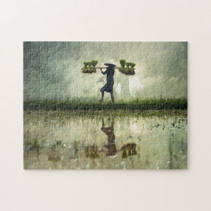 The Rice Harvester Malaysia. Jigsaw Puzzle