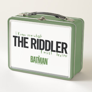 The Riddler - I Know What I Must Become Metal Lunch Box