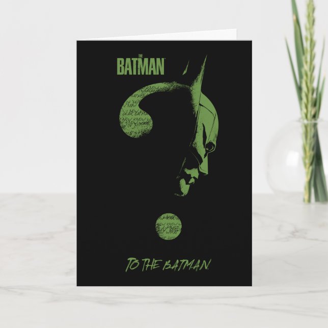 The Riddler "To The Batman" Question Mark Card (Front)