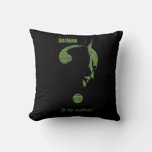 The Riddler "To The Batman" Question Mark Cushion (Front)