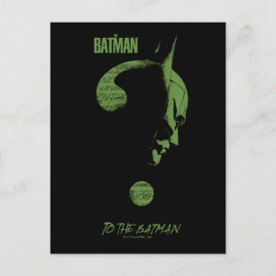 The Riddler "To The Batman" Question Mark Postcard