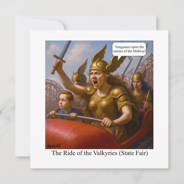 The Ride of the Valkyries (State Fair) Invitation (Front)