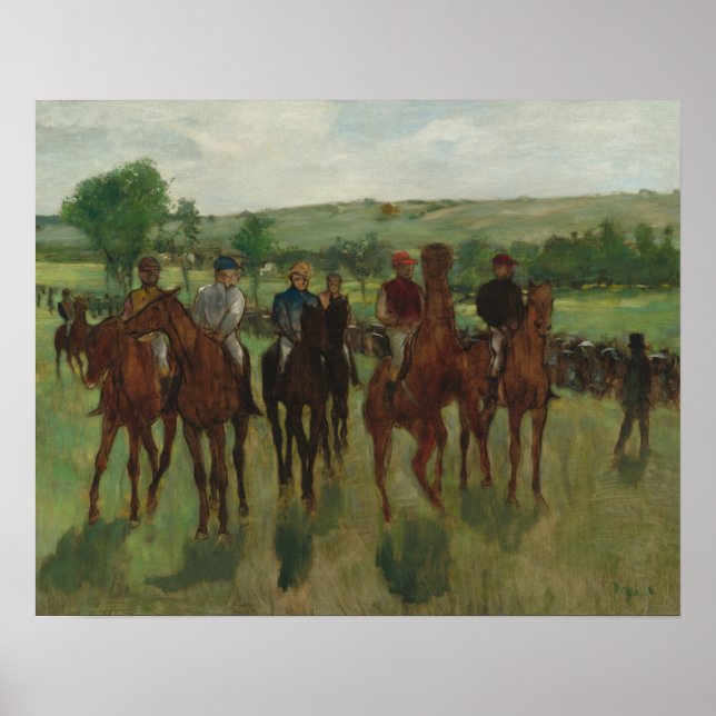 The Riders Fine Art by Edgar Degas Poster (Front)