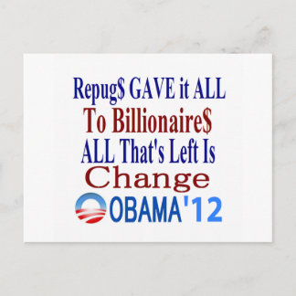 The Right Gave It All To Billionaires Postcard
