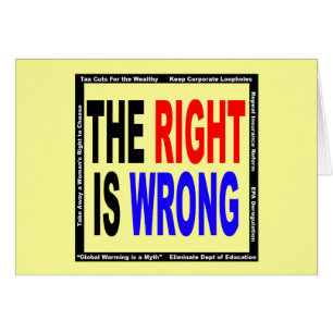 The Right Is Wrong