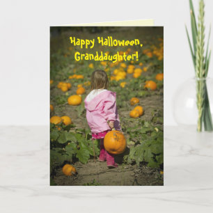 THE RIGHT ONE GRANDDAUGHTER HALLOWEEN CARD